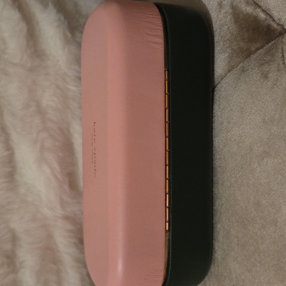 Kate Spade Blush Pink and Black Sunglasses Case **ONLY** - Picture 5 of 7